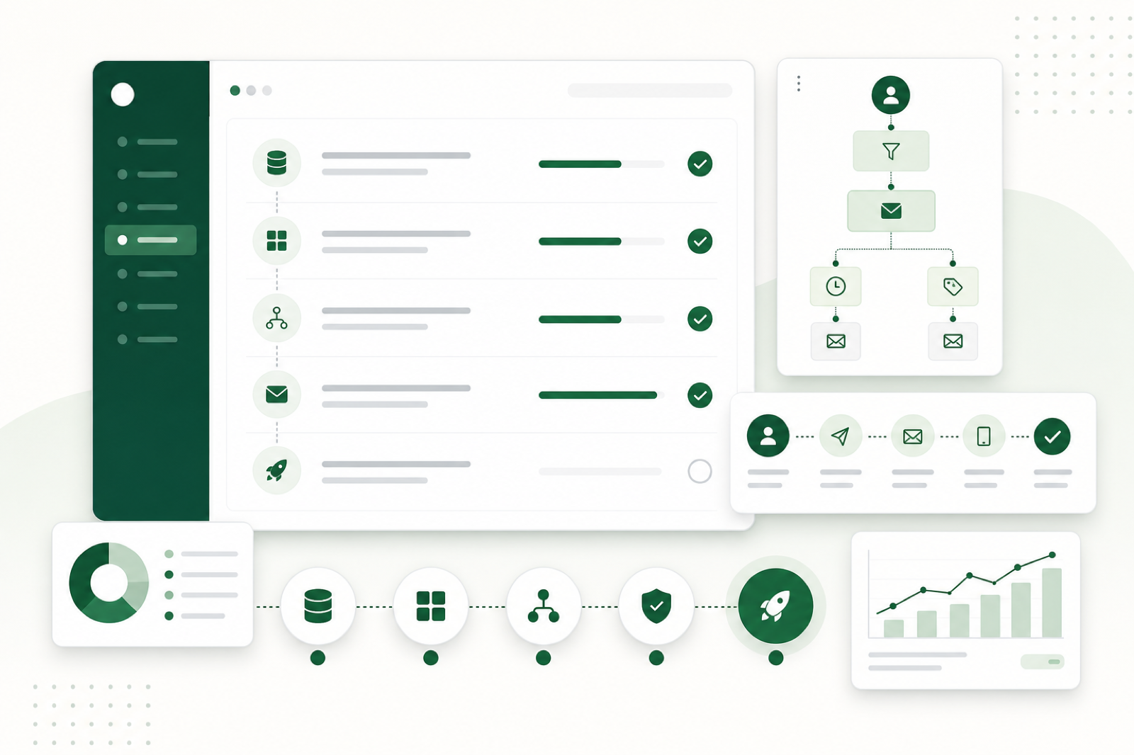 CRM implementation checklist illustration